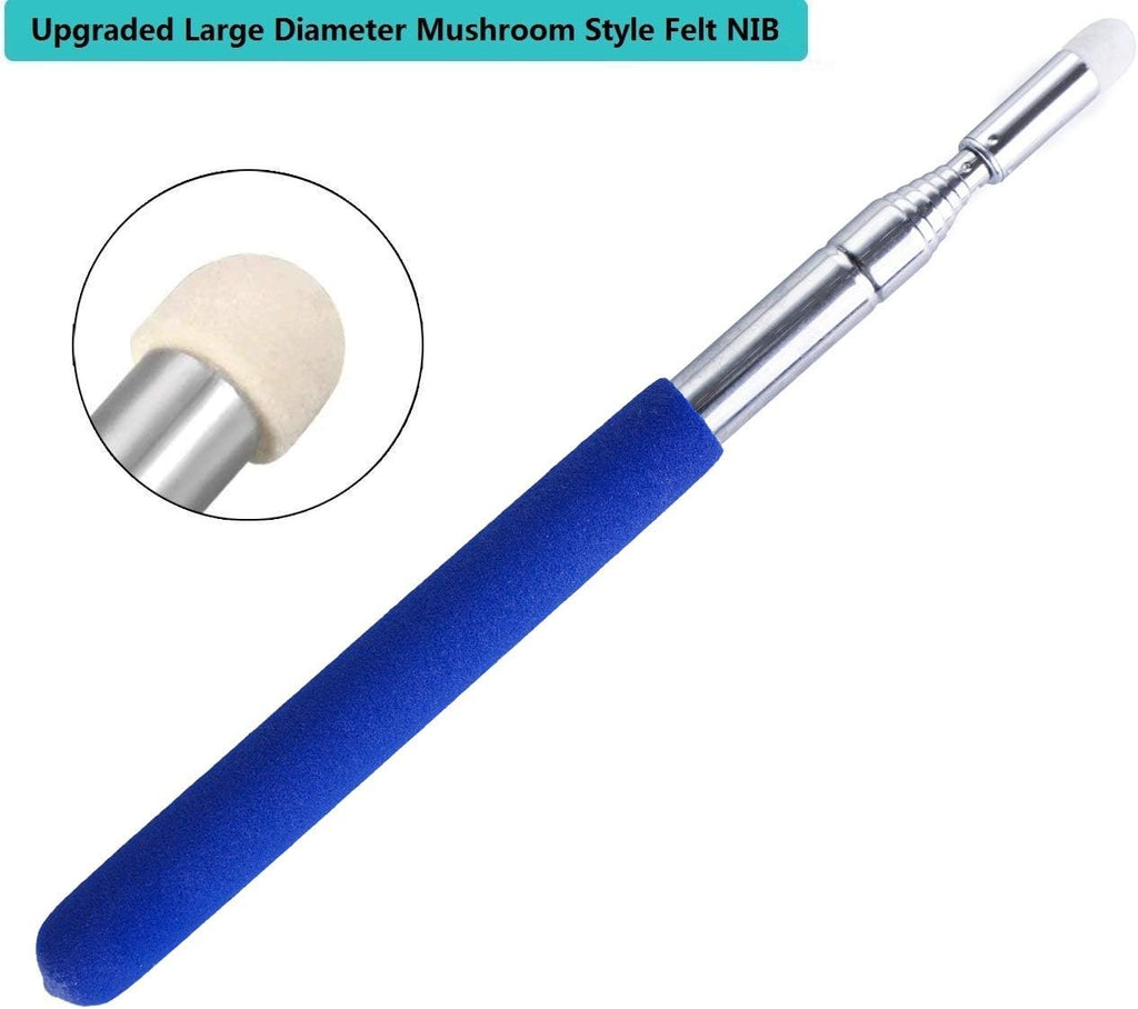 2PCS Pointer Sticks,Extendable Pointer,Hand Classroom for Teacher,Telescopic Teacher Retractable Hand Kids (Package Quantity: 2, Blue) Blue Package 2