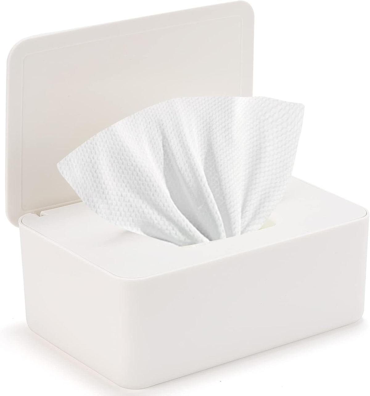 Baby Wipes Dispenser, Wipe Holder for Baby & Adult,Keeps Wet Tissue Fresh, Non-Slip Wipes Case, Flushable Wipe Container with Sealing Design Lid