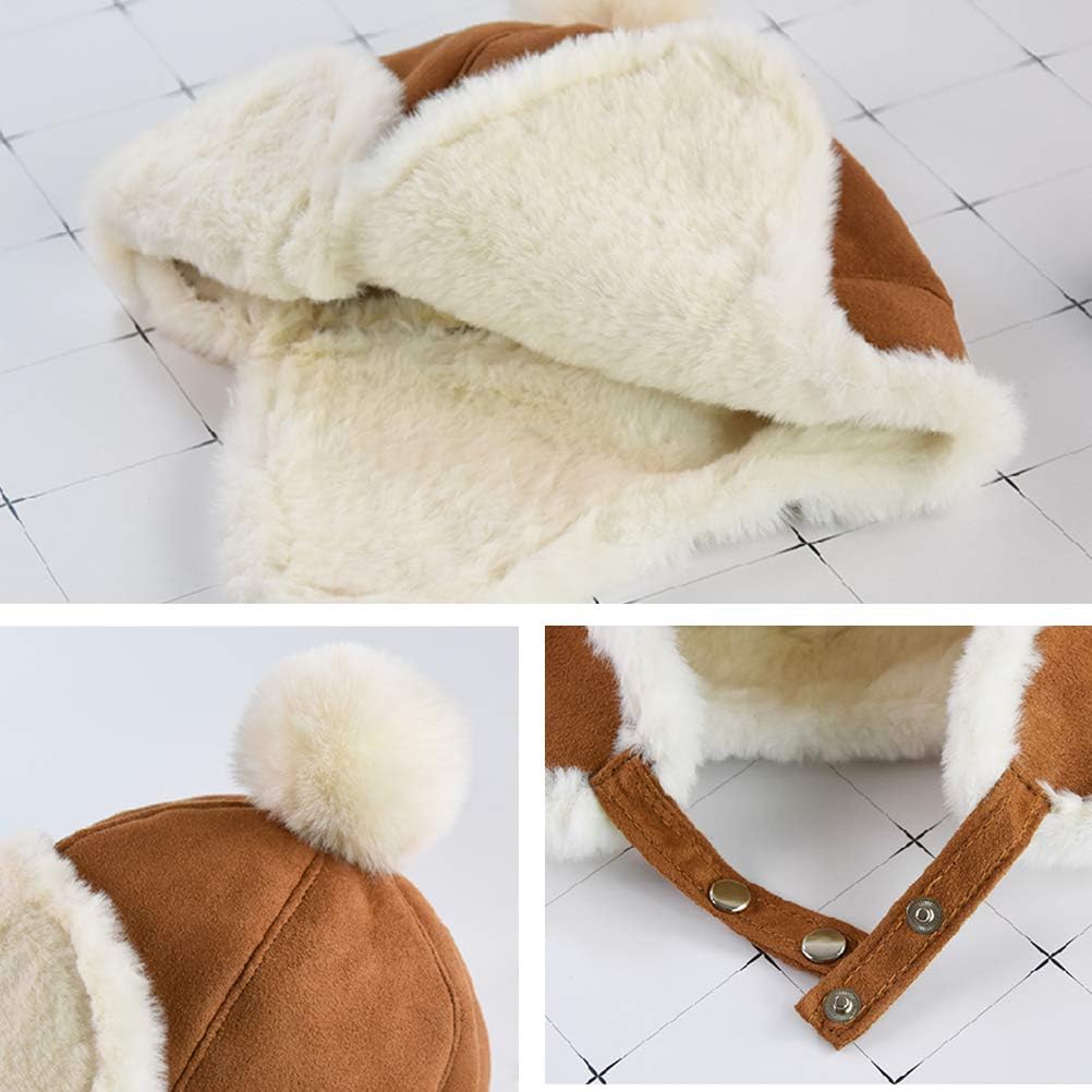 Baby Boys Hat Winter Fleece Cap for Toddlers Newborns 6 Months-2 Years Old