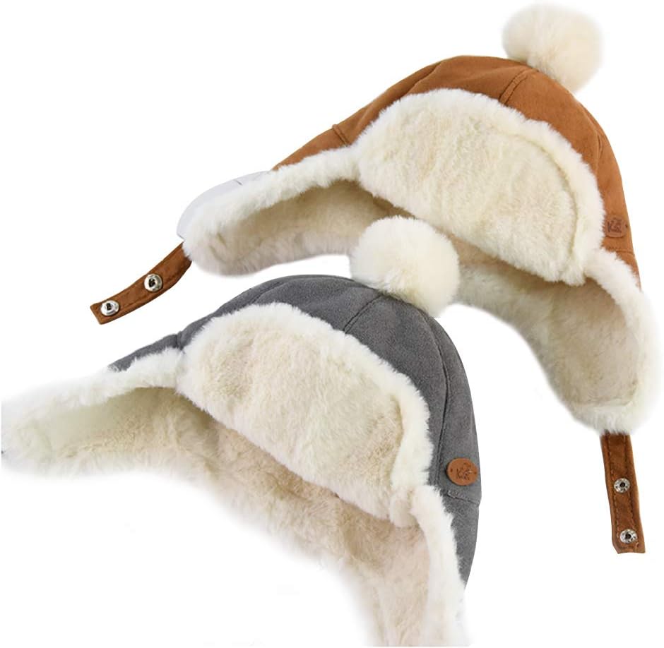 Baby Boys Hat Winter Fleece Cap for Toddlers Newborns 6 Months-2 Years Old
