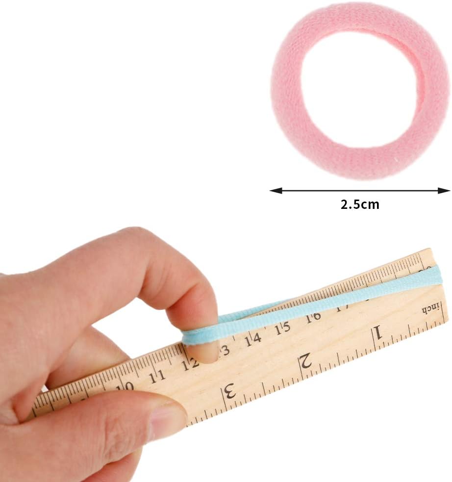 100pcs Hair Ties for Toddler, Girls Soft Elastic Hair Ties Bands Mini Hairbands Ponytail Holders Seamless Hair Bands for Baby Kids (Assorted Colors)