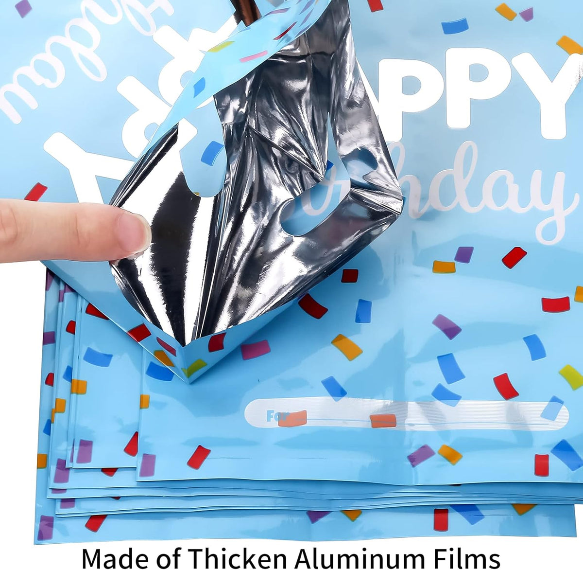 Gift Bags - 16.5*25cm - 40 pieces - Happy Birthday Gift Bags - Party Bags - Snack Bags - Plastic Lolly Gift Bags - Loot Bags - For Kids - Birthday Party Supplies