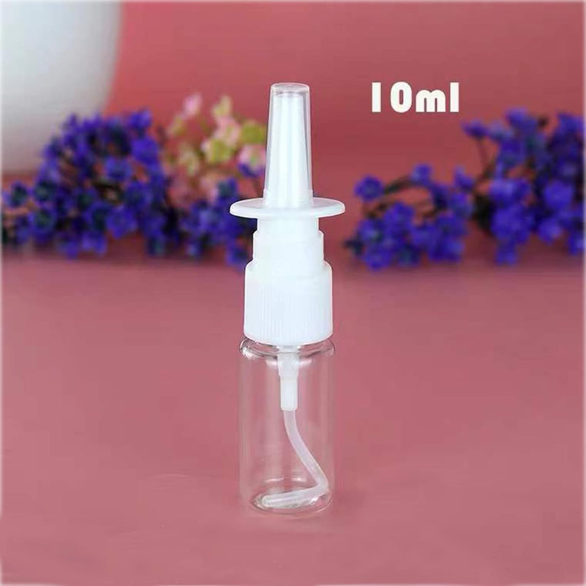 3-pack nasal spray bottles - clear spray bottle - empty nasal spray - direct spray container for essential salt solution - 10 ml