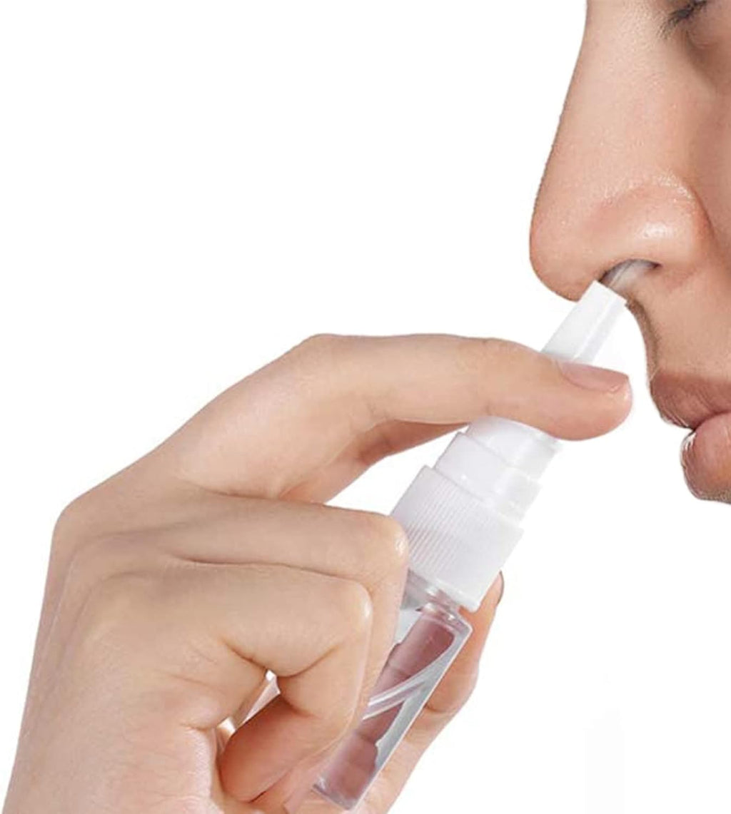 3-pack nasal spray bottles - clear spray bottle - empty nasal spray - direct spray container for essential salt solution - 10 ml