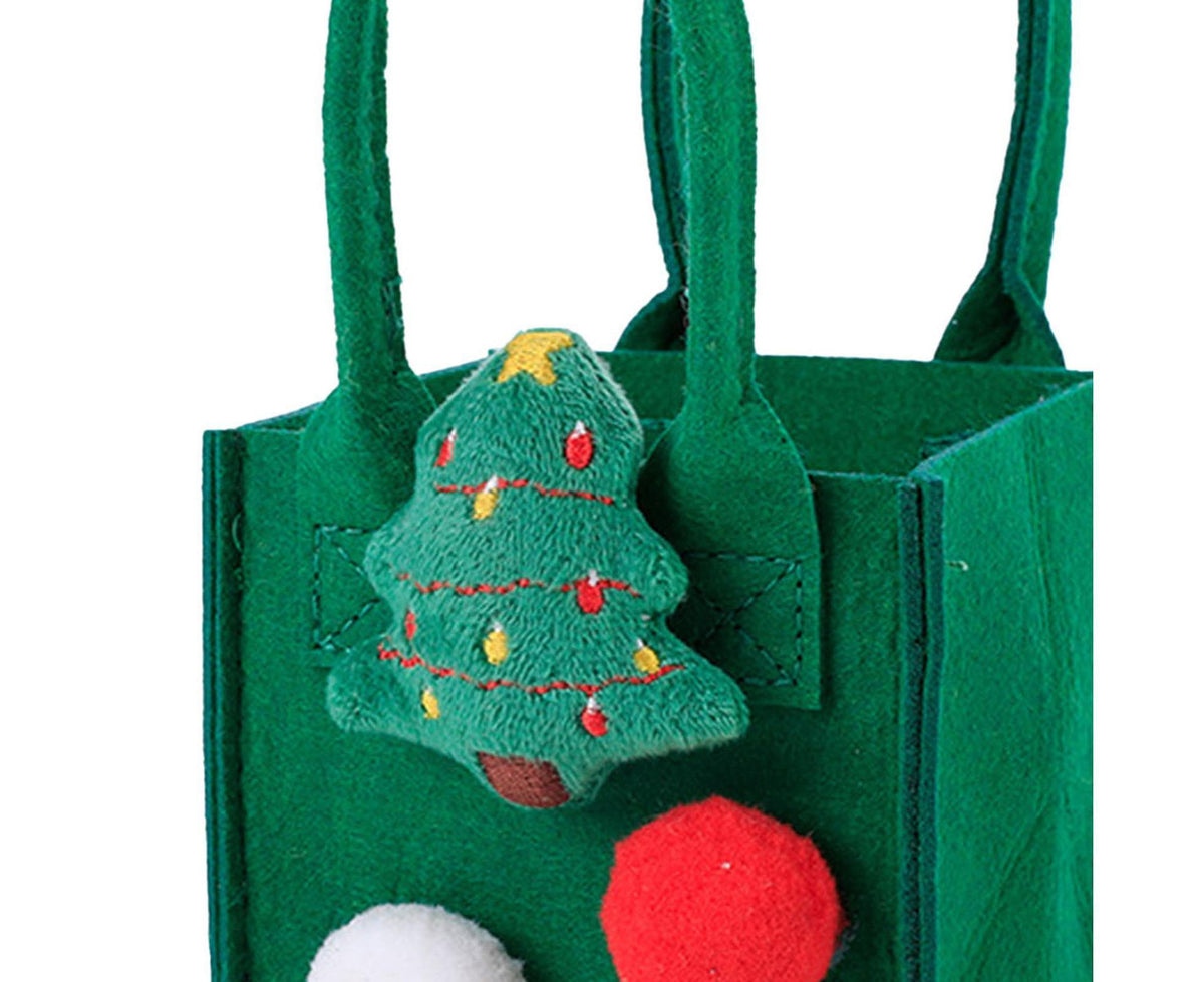 Christmas Felt Candy Bag Christmas Treat Bag Gift Bag for Boy and Girl Holiday Parties Teachers Decorations Christmas Tree