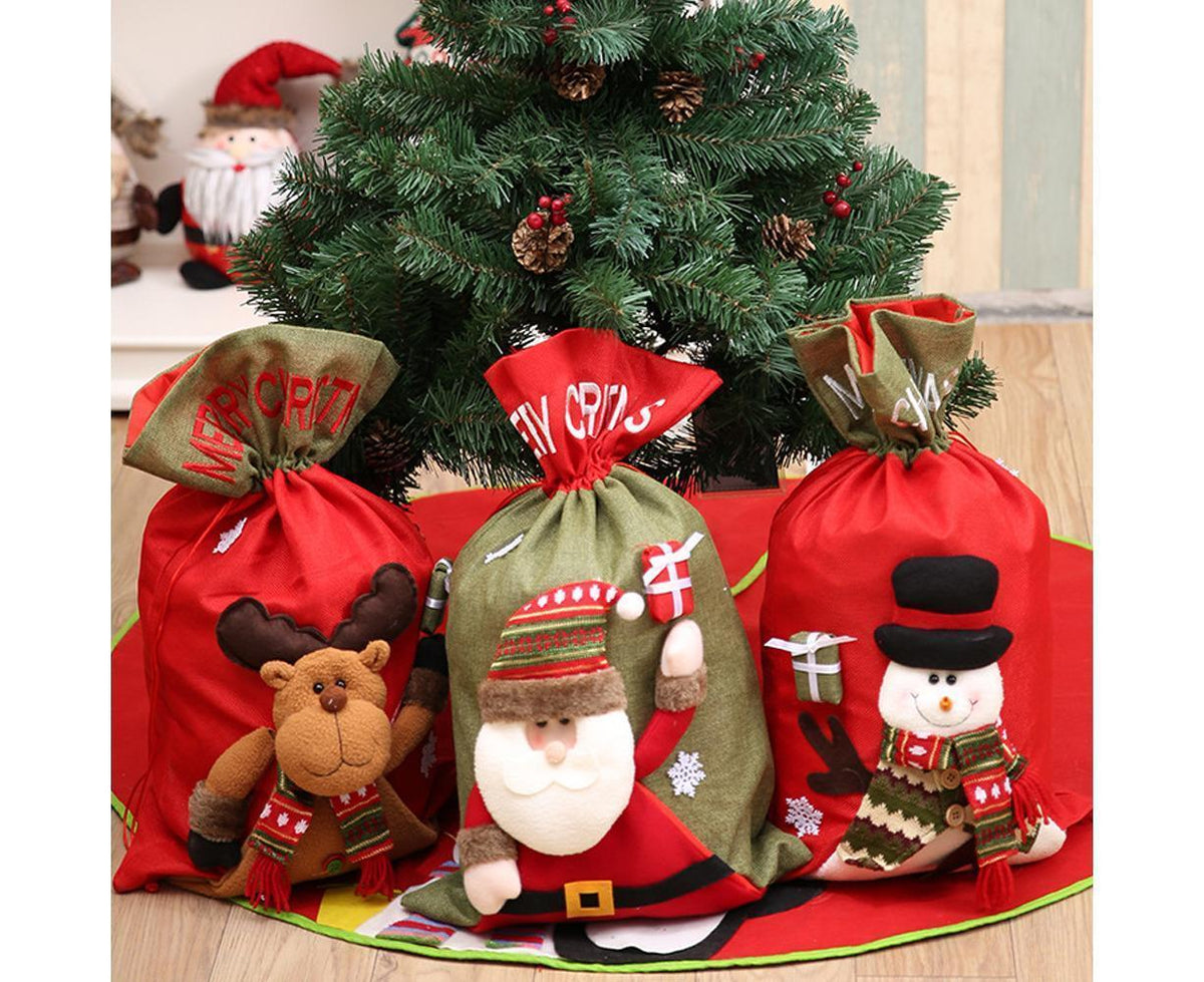 Christmas Gift Bags Christmas Gift Wrapping Bags, For babies Package Storage Party Candy Decorations