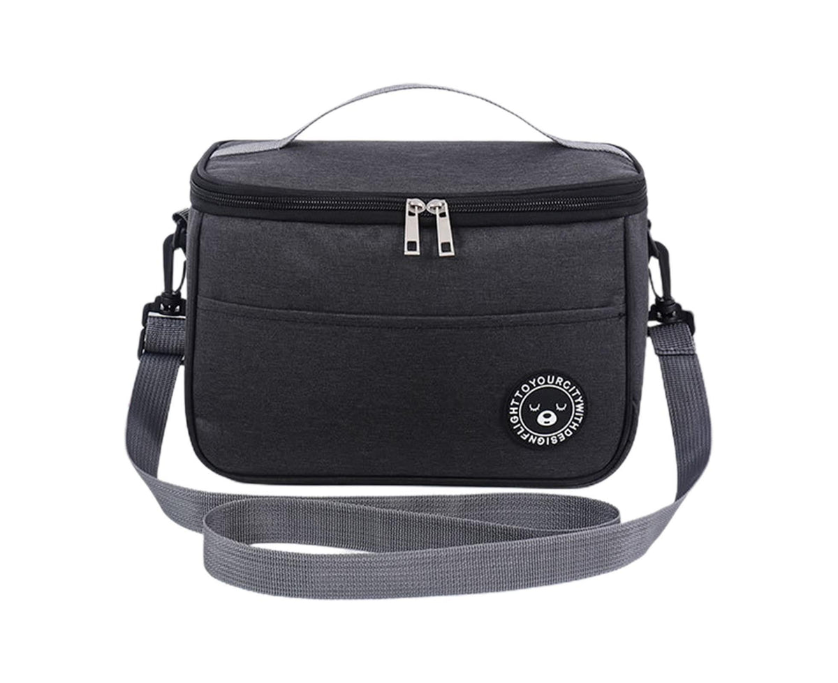 Bento Bag Waterproof Oxford Cloth Lunch Bag-Black