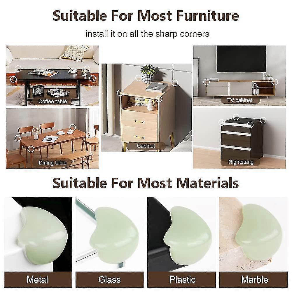 10pcs Babies Table Corner Protectors - Clear Babies Edge Guards for Sharp Corners