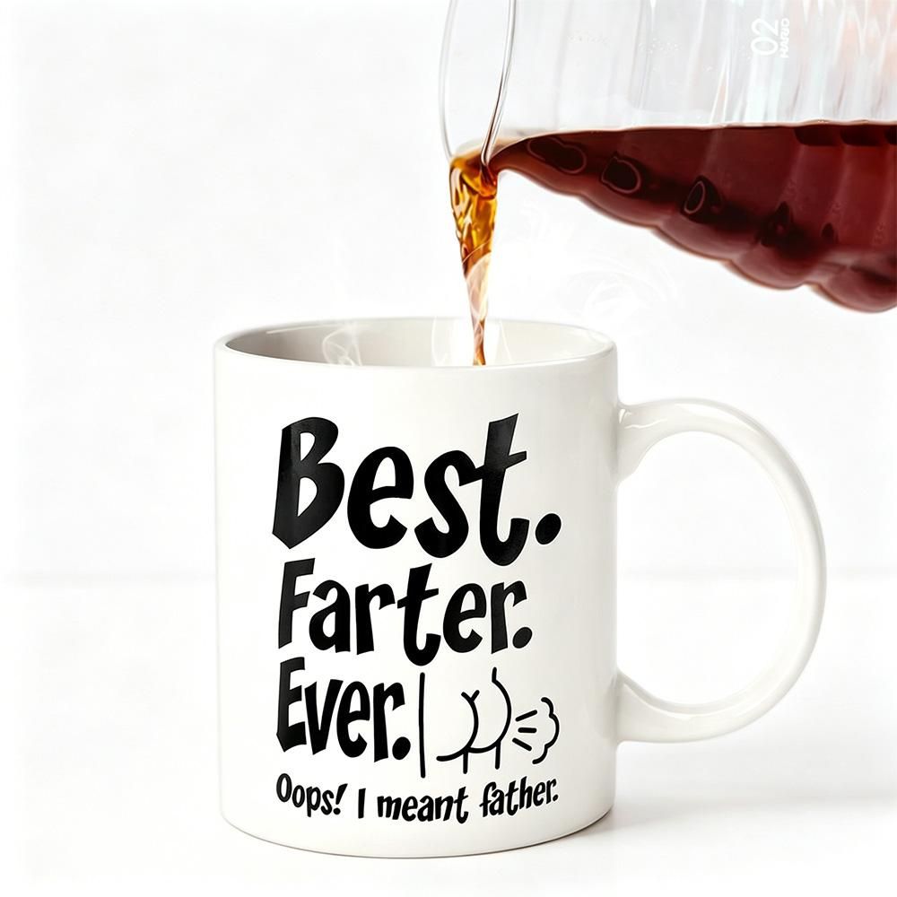 325ml Funny Coffee Mug with Handle Tea Cup for Christmas Fathers Day Gift - Style 2
