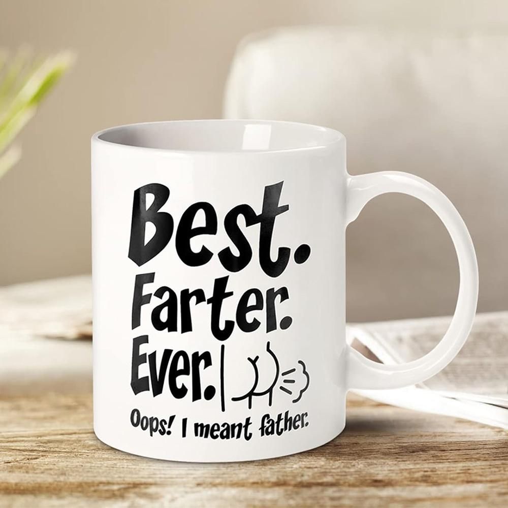 325ml Funny Coffee Mug with Handle Tea Cup for Christmas Fathers Day Gift - Style 2