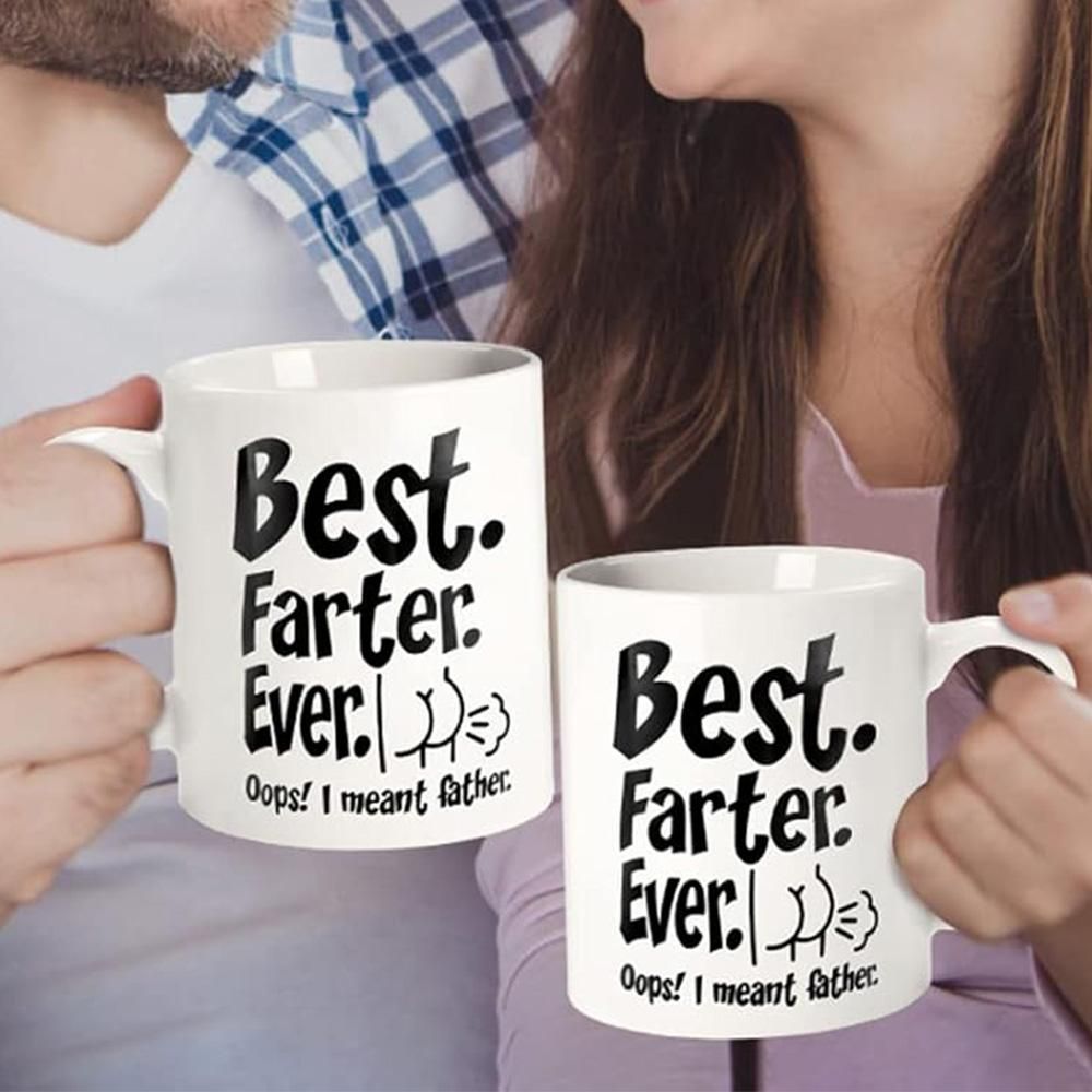 325ml Funny Coffee Mug with Handle Tea Cup for Christmas Fathers Day Gift - Style 2