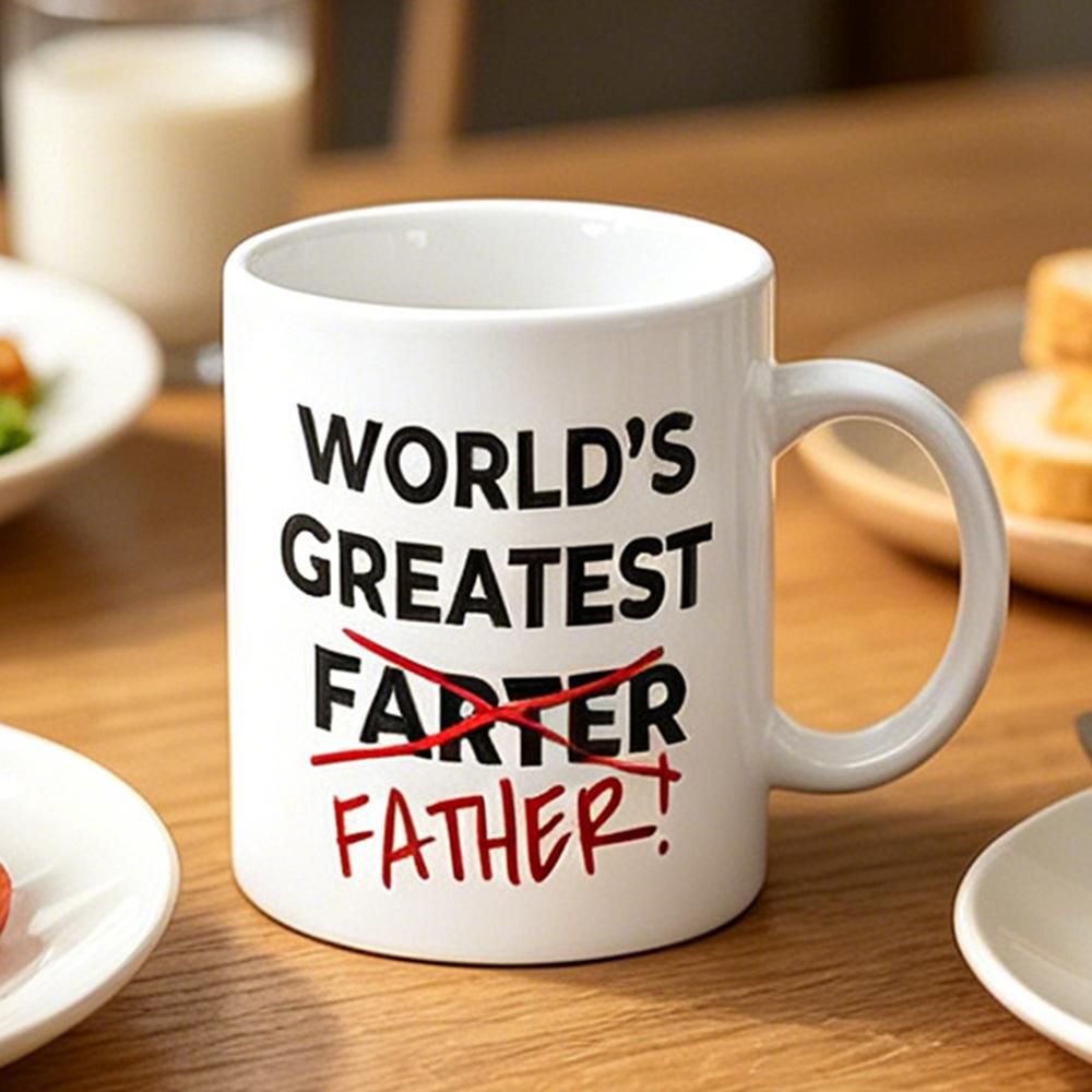 325ml Funny Coffee Mug with Handle Tea Cup for Christmas Fathers Day Gift - Style 2