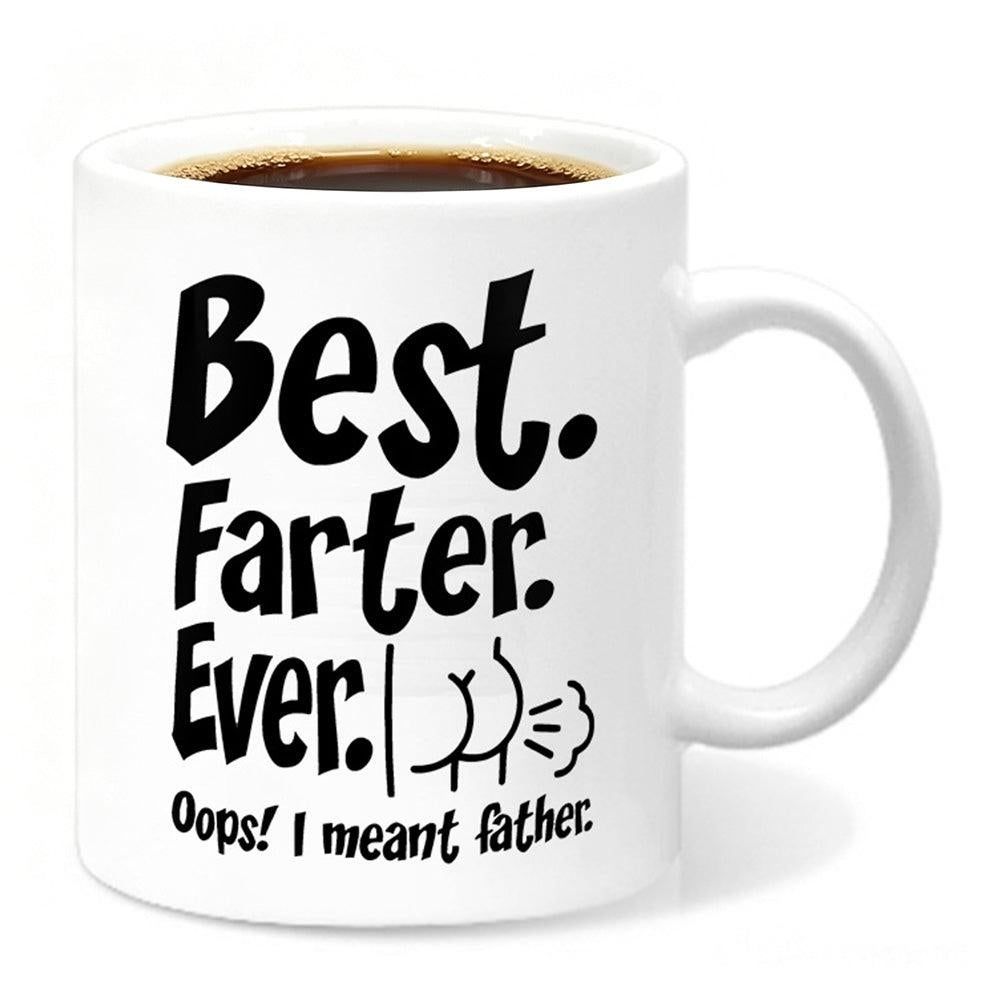 325ml Funny Coffee Mug with Handle Tea Cup for Christmas Fathers Day Gift - Style 2