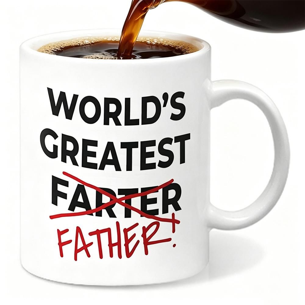 325ml Funny Coffee Mug with Handle Tea Cup for Christmas Fathers Day Gift - Style 2