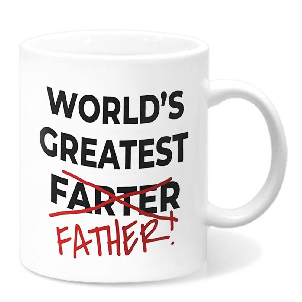 325ml Funny Coffee Mug with Handle Tea Cup for Christmas Fathers Day Gift - Style 1