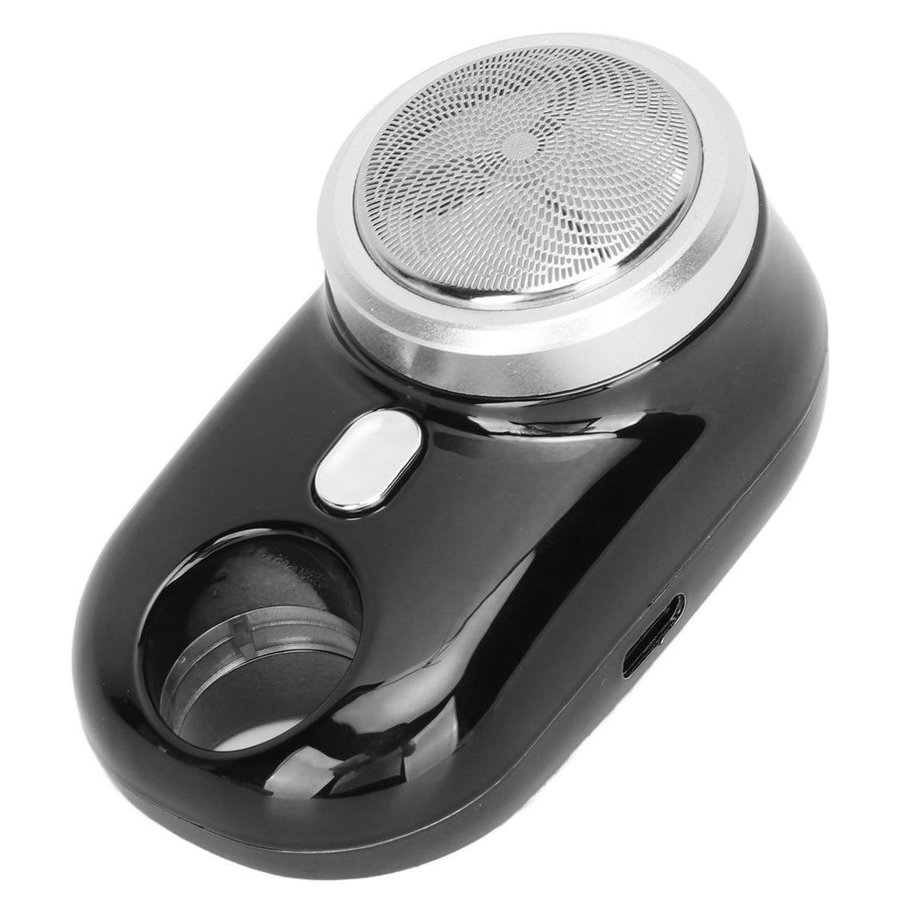 Mini Beard Clipper IPX7 USB Rechargeable Pocket Portable Beard Trimmer for Travel Gift for Father Husband Black