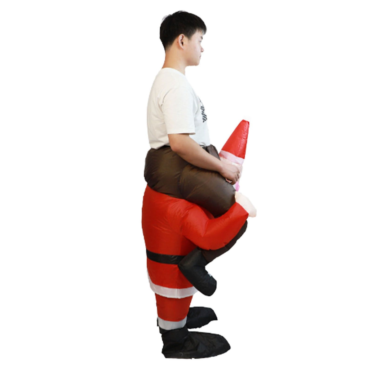 Santa Costume Funny Father Christmas Riding Inflatable Show Party Cosplay Role Playing Props Adult(150-190cm)