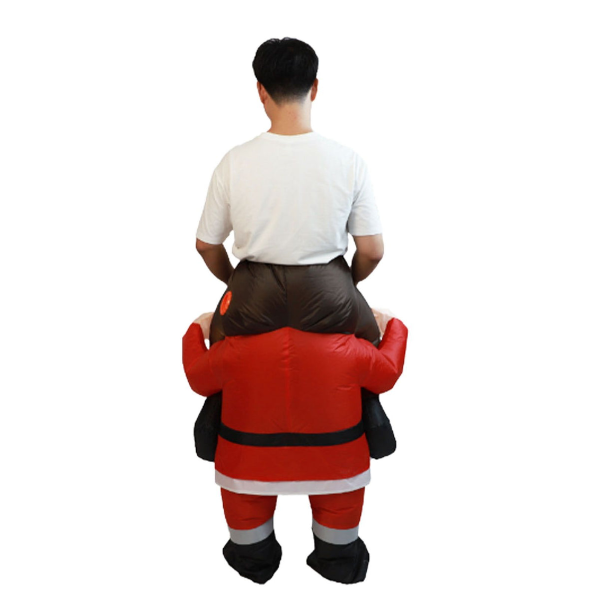 Santa Costume Funny Father Christmas Riding Inflatable Show Party Cosplay Role Playing Props Adult(150-190cm)