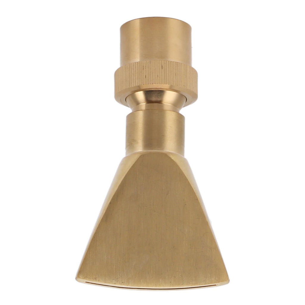 Fan Shaped Fountain Nozzle Copper Adjustable Uniform Water Spray Fan Shaped Fountain Spray Head for Park G1in
