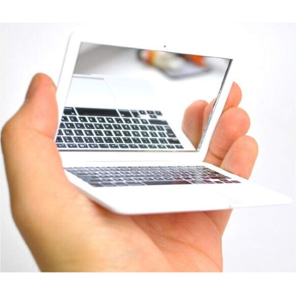 Mini Pocket Laptop Mirror Computer Glass Mirror Home Notebook Mirror