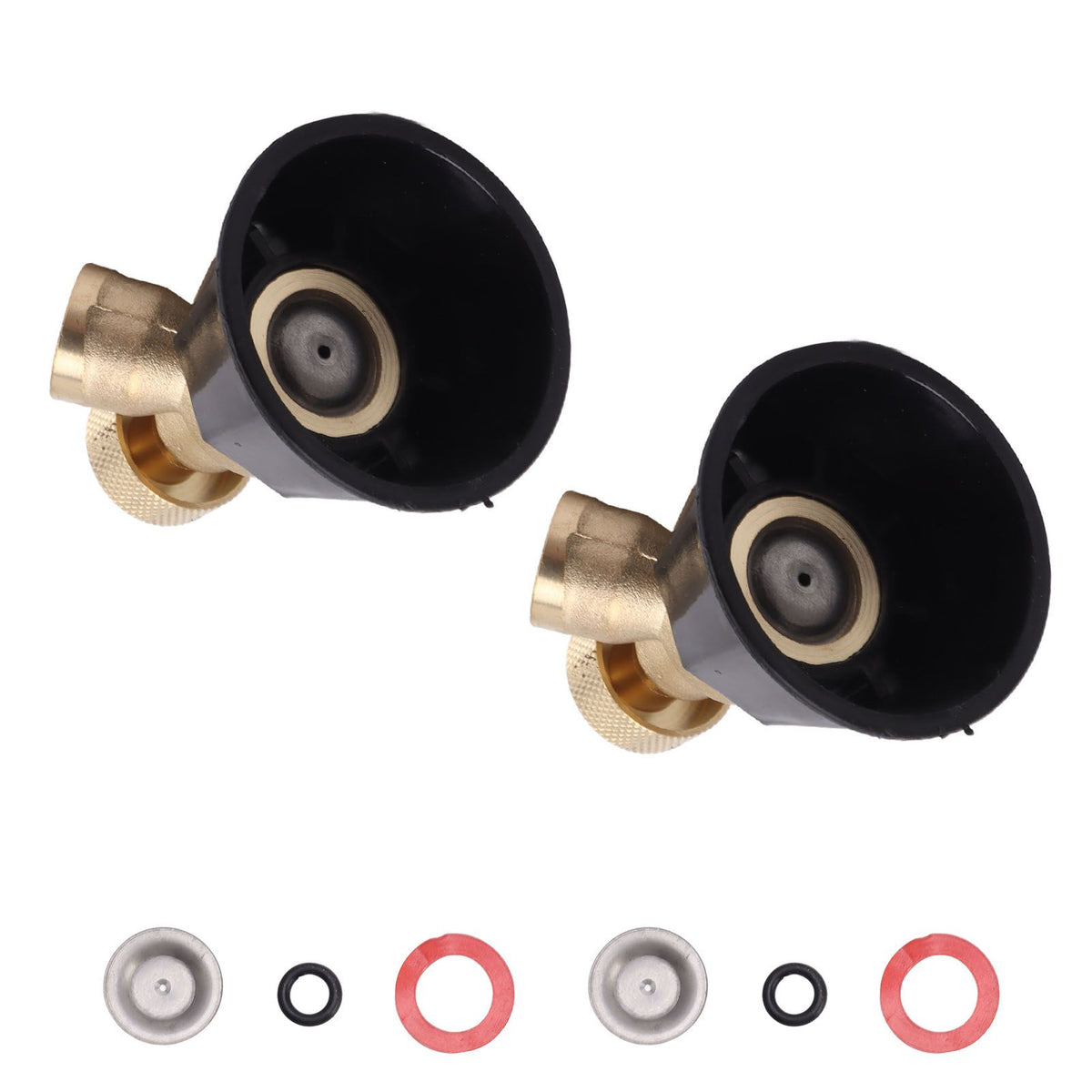 2 Set Adjustable Misting Nozzle Copper Plastic Big Fog Fine Mist Water Atomizing Spray Sprinkler