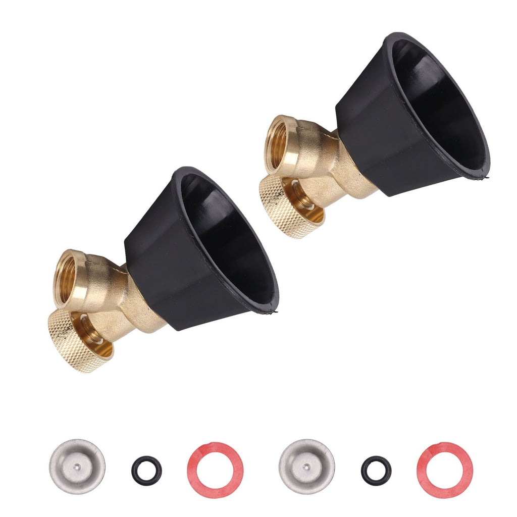 2 Set Adjustable Misting Nozzle Copper Plastic Big Fog Fine Mist Water Atomizing Spray Sprinkler