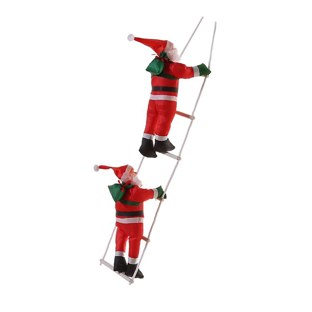 Ladder Climbing Hanging Father Xmas 9.8 Inch Xmas Tree Hanging Ornament for Home Holiday Party Decorations
