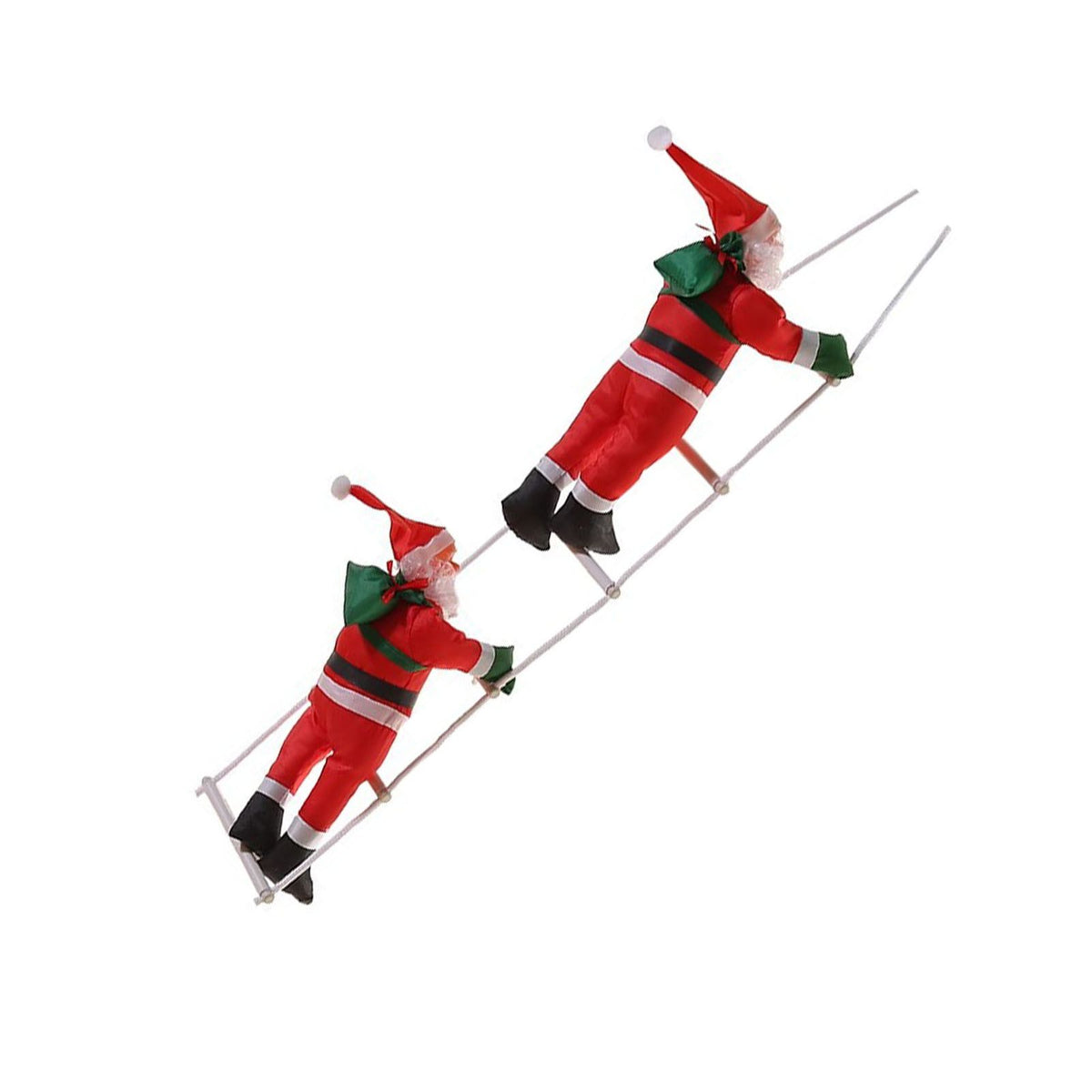 Ladder Climbing Hanging Father Xmas 9.8 Inch Xmas Tree Hanging Ornament for Home Holiday Party Decorations