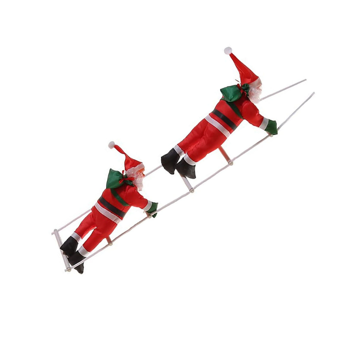 Ladder Climbing Hanging Father Xmas 9.8 Inch Xmas Tree Hanging Ornament for Home Holiday Party Decorations