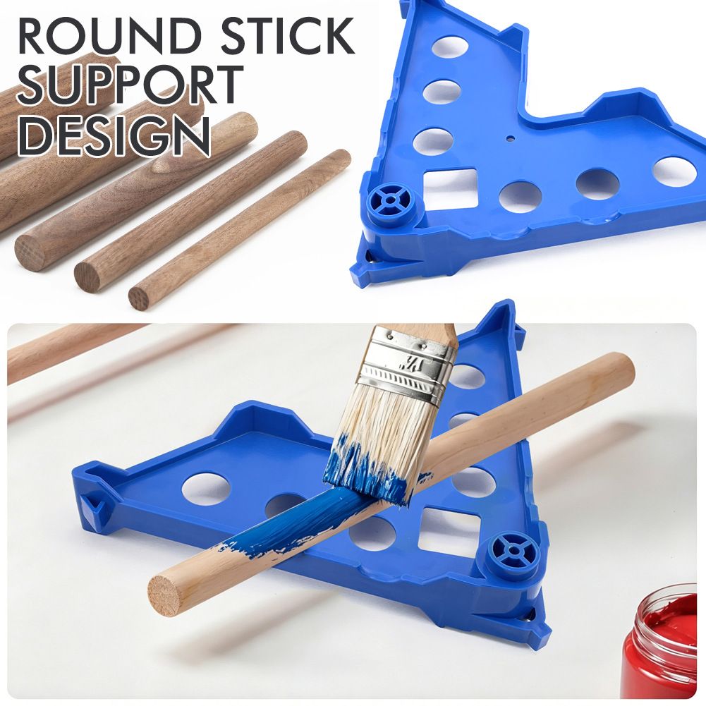7-in-1 Painter's Support Stand Tool for Doors Cabinets Trim and Small Painting Projects, Heavy Duty Stackable Painting Rack for Brushes Rollers and Sprayers (8PCS)