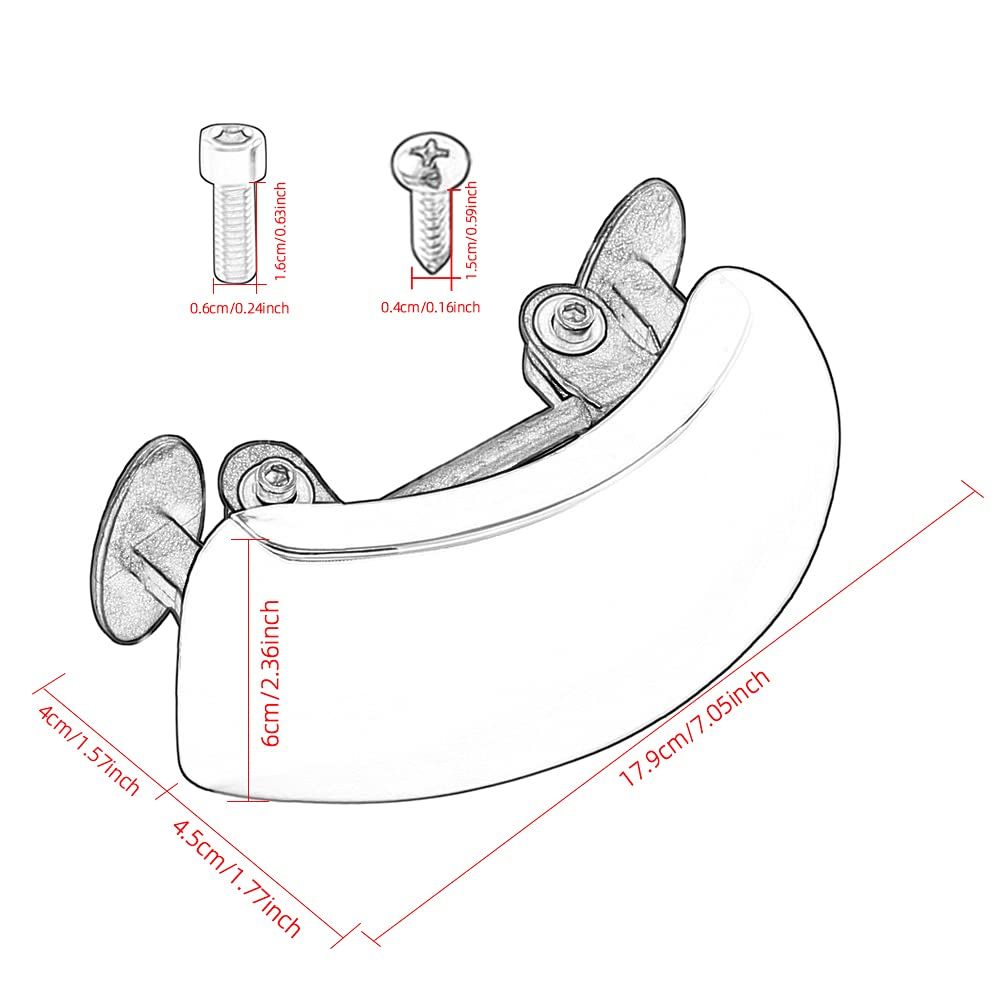 Motorcycle Wide Angle Rearview Mirrors 180 Degrees Safety Rear View Mirror Wide Angle Mirror Auxiliary reverse mirror