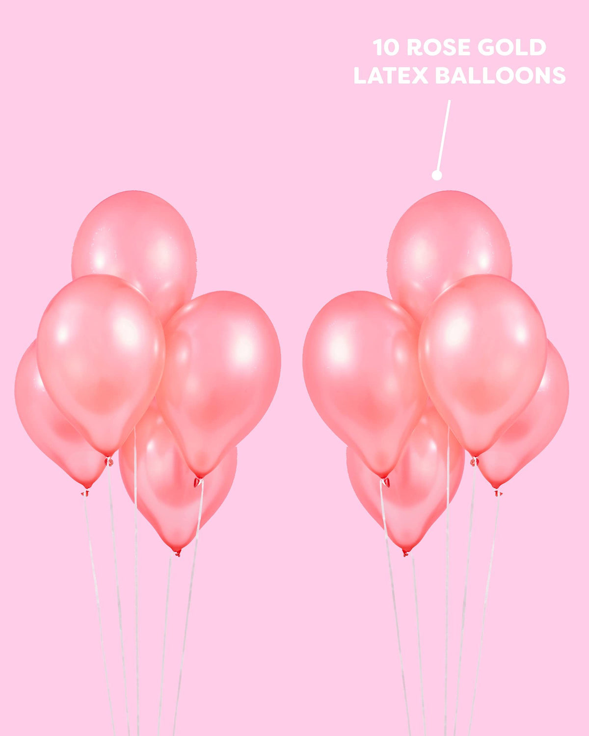 Bachelorette Party Decorations - Bride to Be Balloon Kit - Rose Gold - 16" BRIDE TO BE Foil Balloons + 10 Rose Gold Latex Balloons