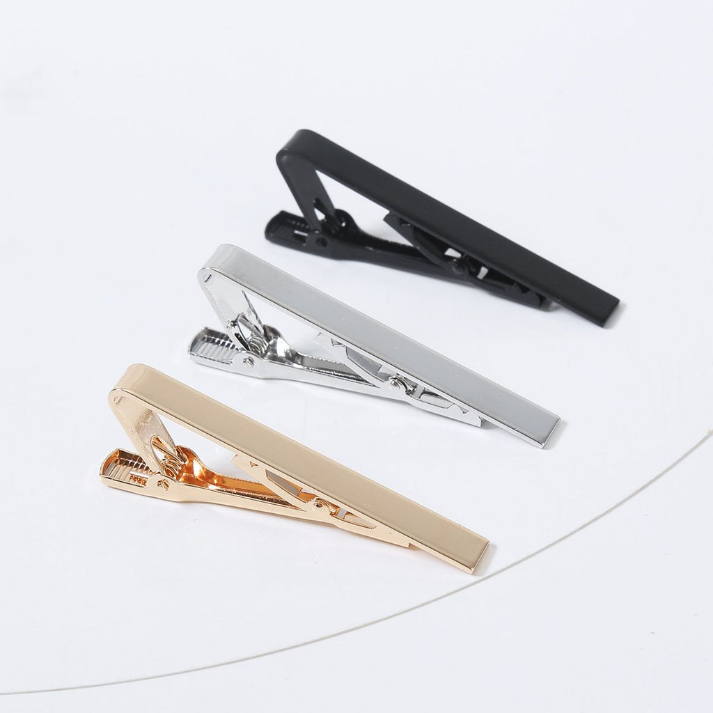 Tone Tie Clips for Men, 3 Pack Classic Style Mens Necktie Tie Bar, Simple Ties Clips for Regular Ties Best Xmas Father Boyfriend