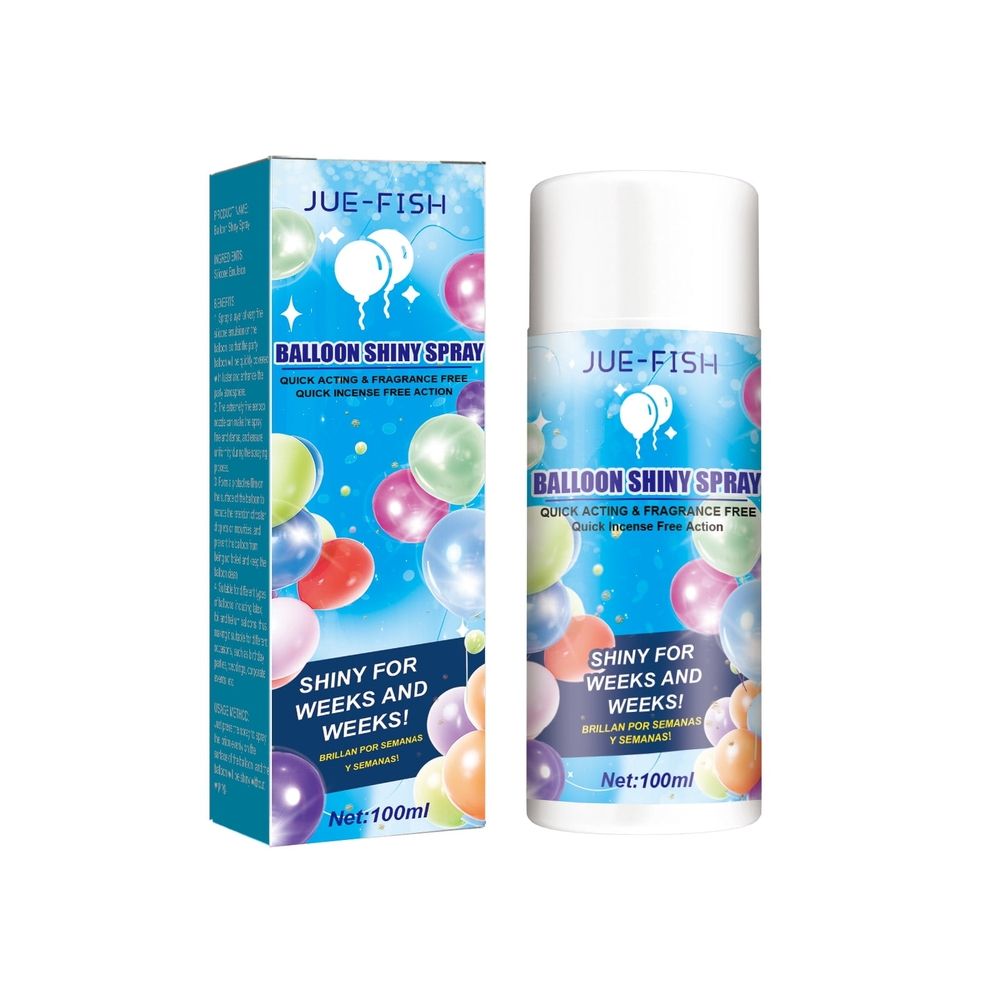Balloon Shine Spray, 100ml Shiny Spray, Balloon Shiny Spray for Latex Balloons Ultra Shiny Glow Spray Party Decoration, Based Balloons Brightener Rapidly Dry Balloons Spray (1PC)