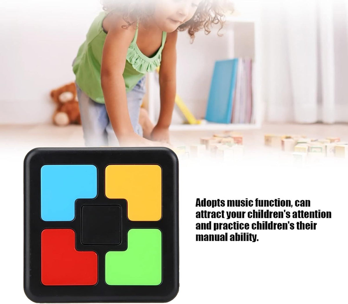 Kids Electronic Memory Game Interaction Intelligent Music Light Educational Brain Teaser Memory Game Kids Memory Training Game