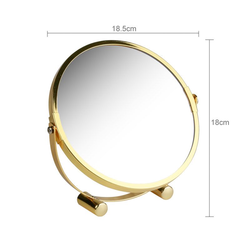 Rotating Vanity Mirror Desktop Vanity Mirror Rotating Mirror Portable Desk Dresser Mirror for Desk Bedroom Desktop Mirror Desk