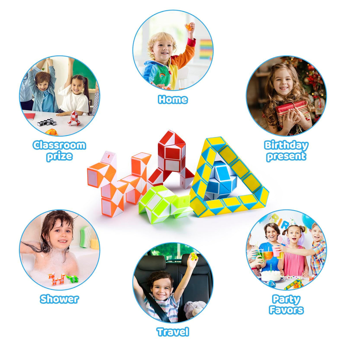 12pcs Party Favors, Cube Mini Twist Puzzle, Prizes,Classroom Rewards,School,Birthday Gifts Kid,Teens Brain Teasers