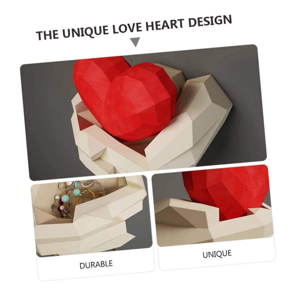 Valentine's Day Holding Heart Love Heart Trinket Holder Jewelry Display Rack Valentines Day Diy Ornament Decor Valentine's Day