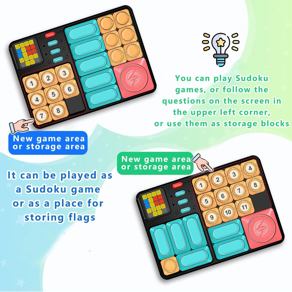 Super Slide Puzzle Games, Challenges Brain Teaser Puzzle,Super Glide Puzzle, Electronic Puzzle,Slide Puzzles for Adults
