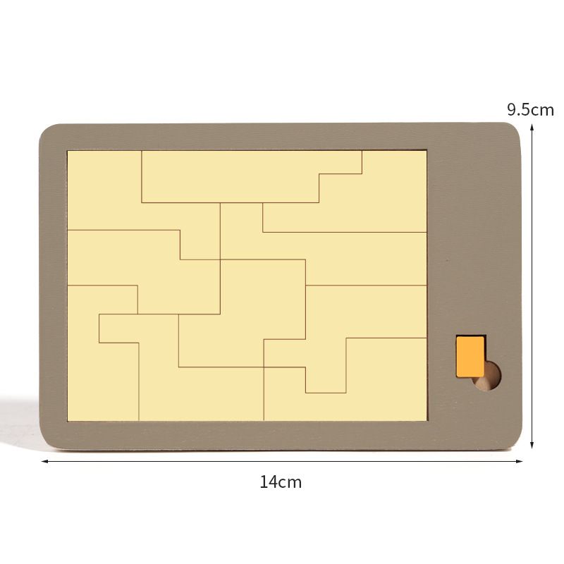 Tangram Wooden Puzzle-Brain Teaser Puzzles Block for Kids & Adult-Wood Block Puzzle - Logic Puzzle - Educational Sensory（2pcs）