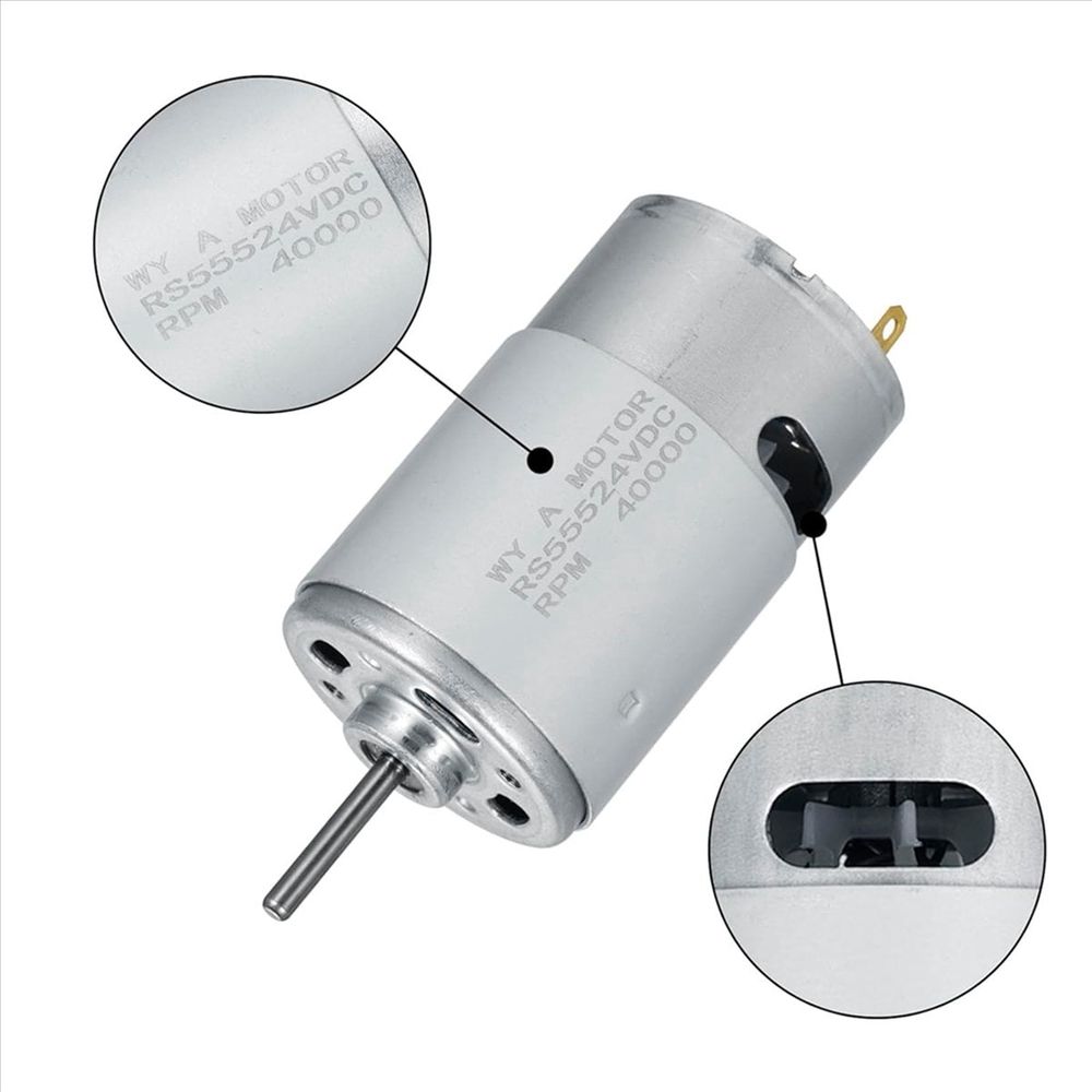24V 40000RPM Electric Motor 4Pc,High Speed Motor RS555 Kids Ride on Toys Car Motors Kids Ride on Car Accessories