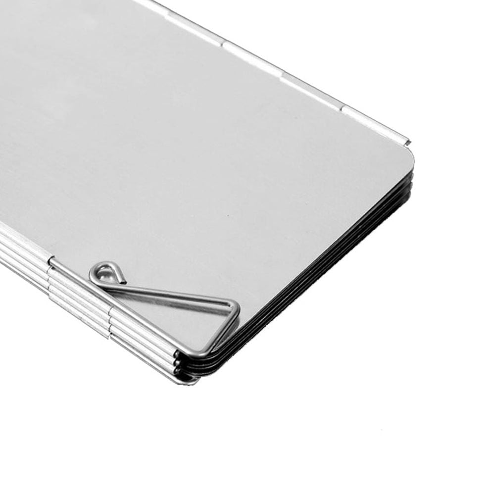 Camping Stove Windscreen Plated Silver Durable for Home and Outdoor Activities