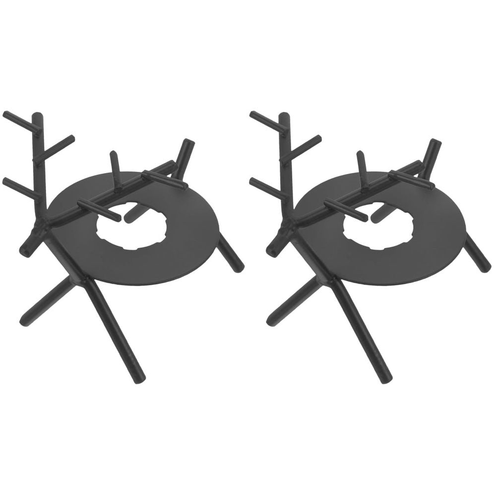 Compact Iron Wax Heater Stain Resistant Black for Outdoor 2Sets