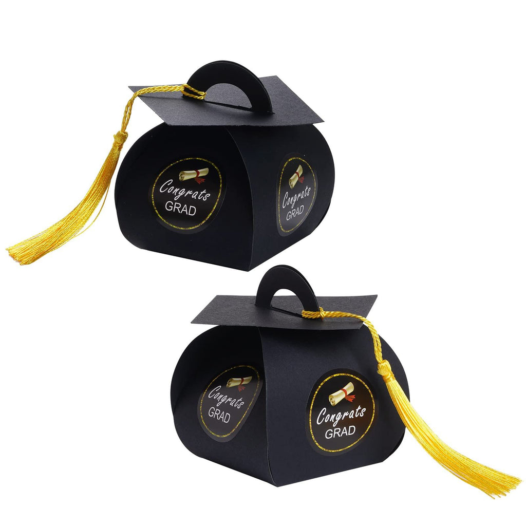 50 Pieces Graduation Cap Gift Box Graduation Candy Box Grad Candy Boxes Graduation Party Favors Boxes for Graduation