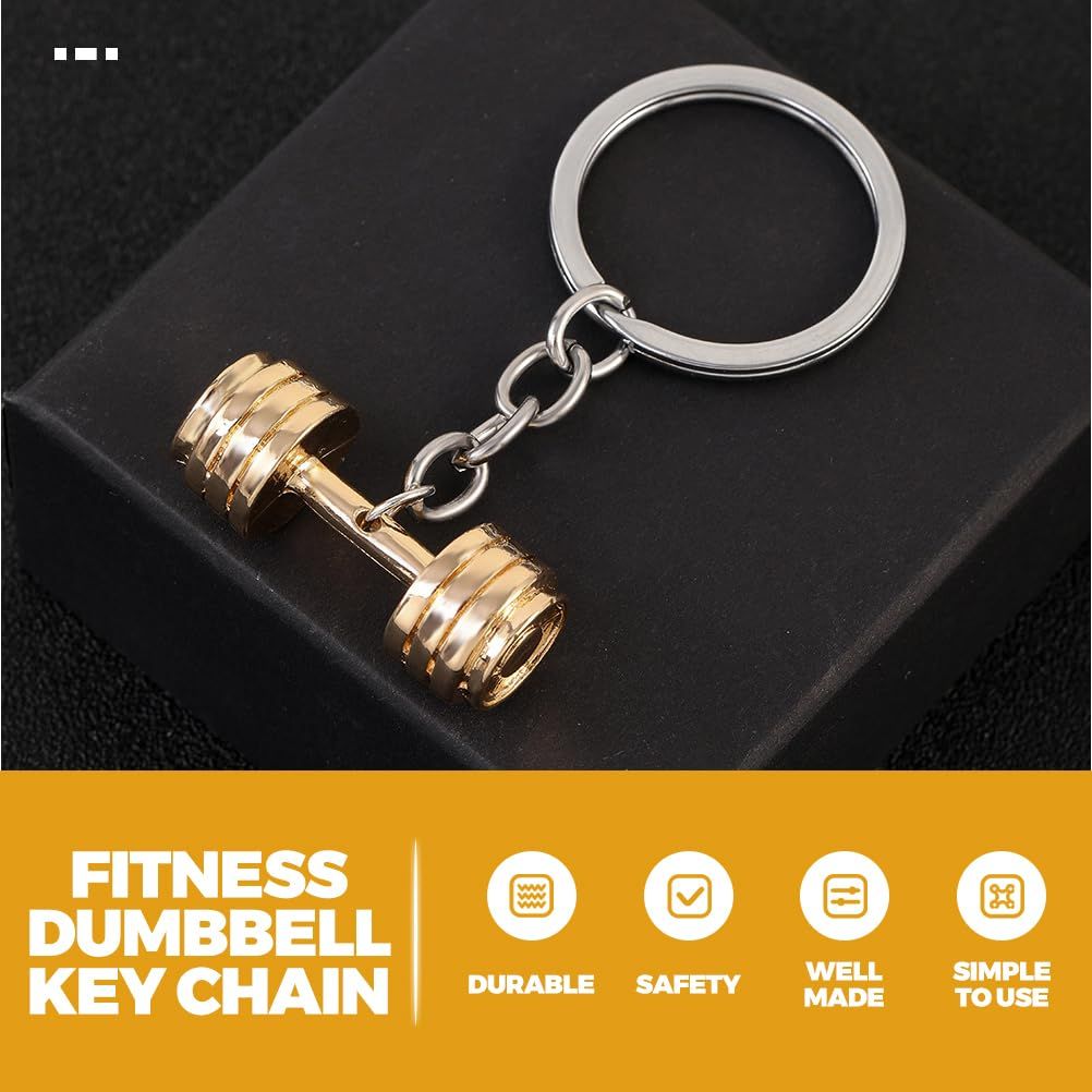 Keychain for Boyfriend Husband Father 3 Pcs Dumbbell Shape Key Chains Birthday Gift for Romantic Gift, Valentines Day,Father’s Day
