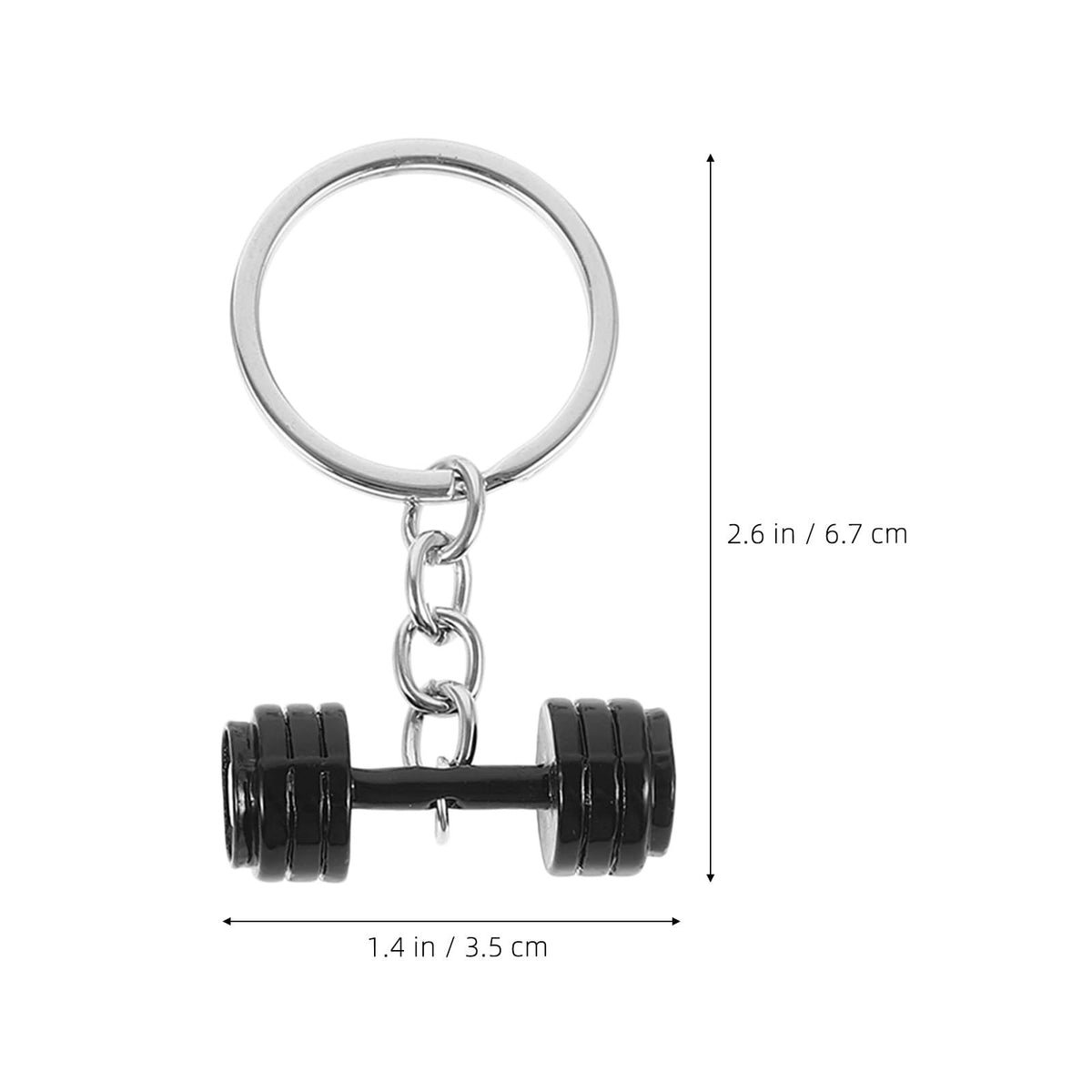 Keychain for Boyfriend Husband Father 3 Pcs Dumbbell Shape Key Chains Birthday Gift for Romantic Gift, Valentines Day,Father’s Day