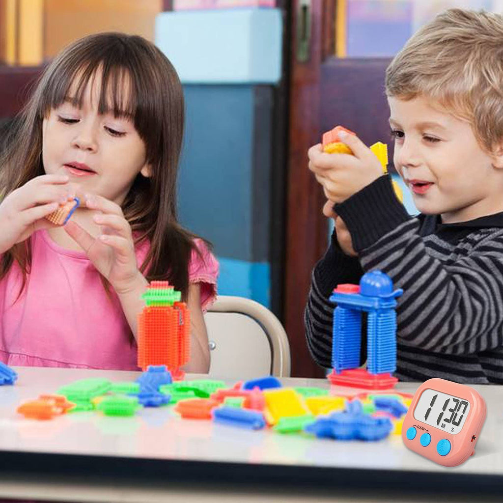 2 Pack Classroom Timers for Teachers Kids Large Magnetic Digital Timer Blue Pink Classroom Timer for Children and Teacher