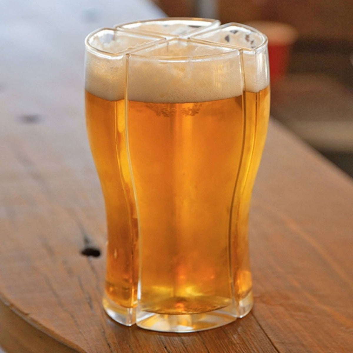 Large Beer Glasses Classic Craft Beer Glass - Safe Lead-Free Glass, Durable Father Pilsner Beer Drinking Glass