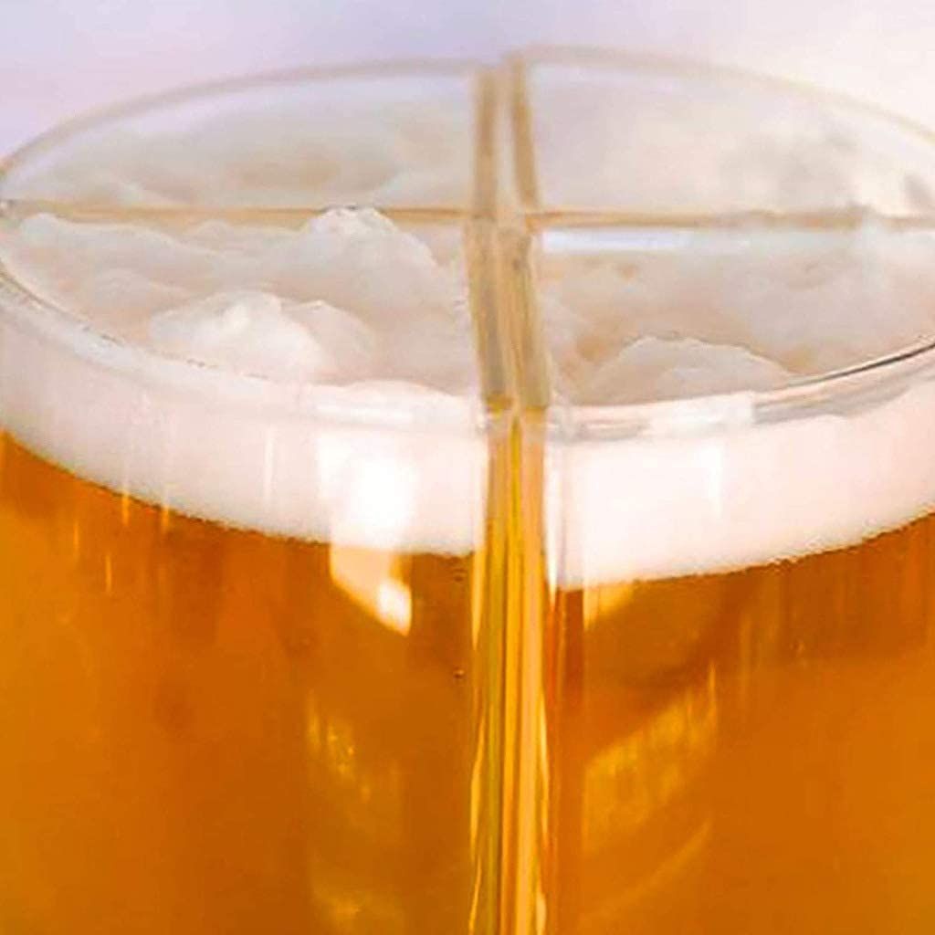 Large Beer Glasses Classic Craft Beer Glass - Safe Lead-Free Glass, Durable Father Pilsner Beer Drinking Glass