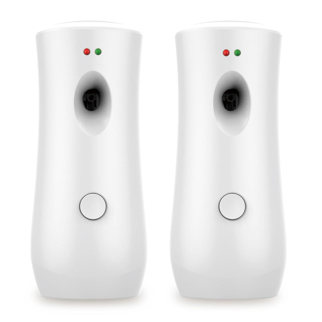 Automatic Air Freshener Spray Dispenser (2-Pack) , Free Standing or Wall Mounted Automatic Aerosol Spray Dispenser Adjustable